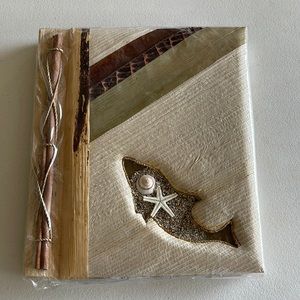 NWT Photo Album made of natural palm leaves